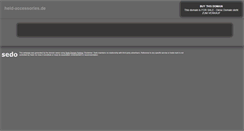 Desktop Screenshot of held-accessories.de
