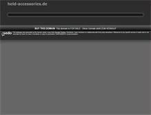 Tablet Screenshot of held-accessories.de